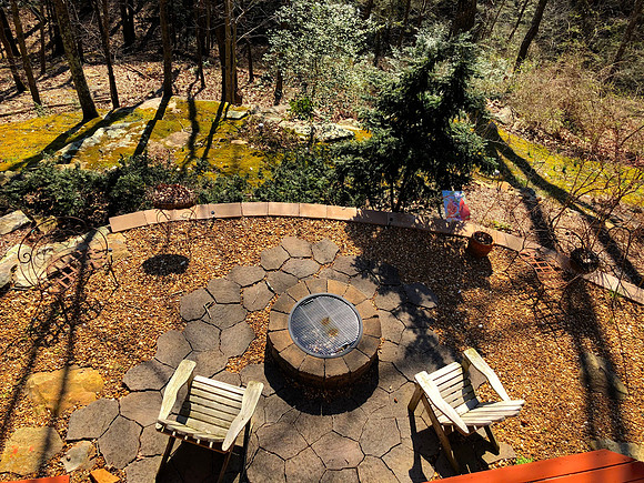 From Upper deck - Fire pit - Backyard